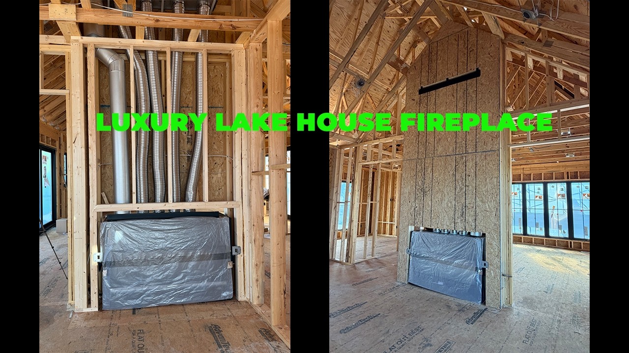 Luxury See-Through Fireplace Install 🔥 Kozy Heat Calloway 50 | Smith Mountain Lake New Construction