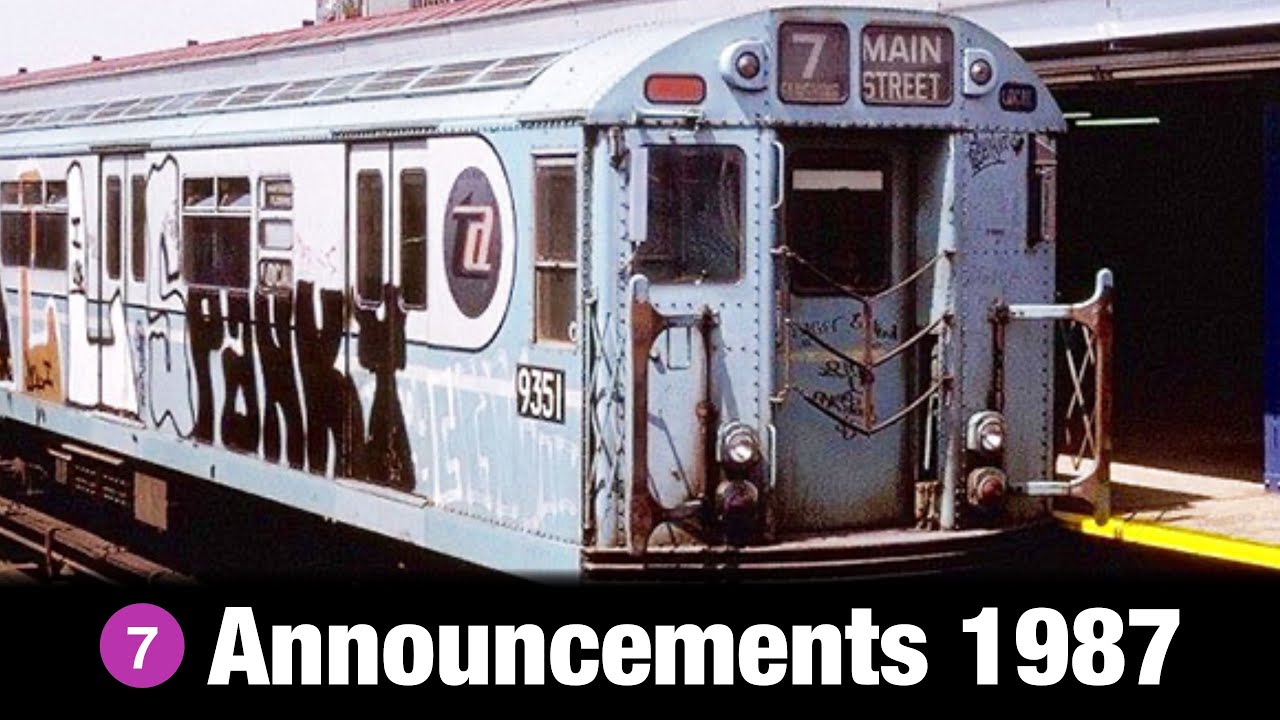 7 Train Announcements 1987