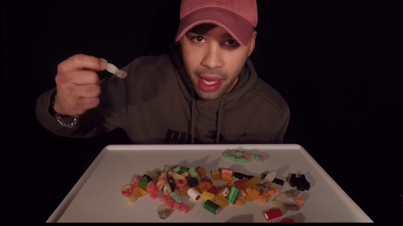(ASMR) Eating Swedish Candy | BLUE SNOWBALL MIC | Whispering | Chewing Sounds