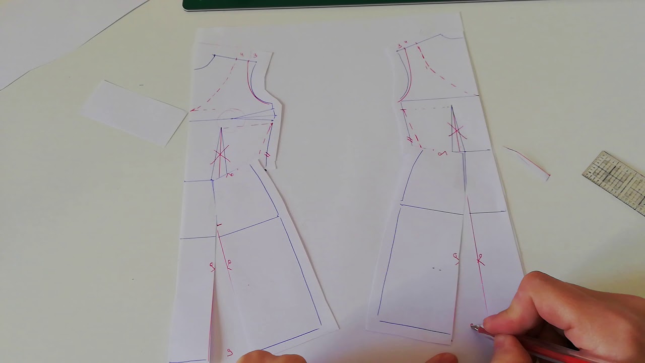 patrón vestido evasé