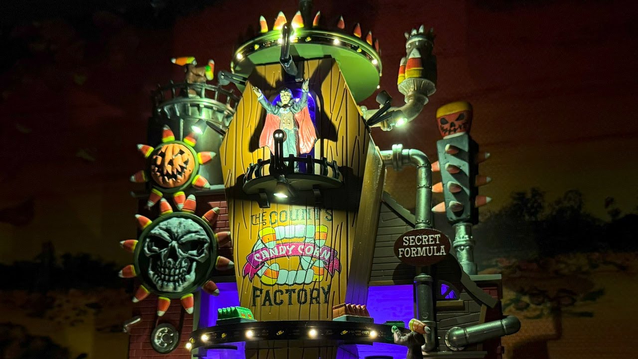 The Count's Candy Corn Factory Review - NEW for 2025 Lemax Spooky Town