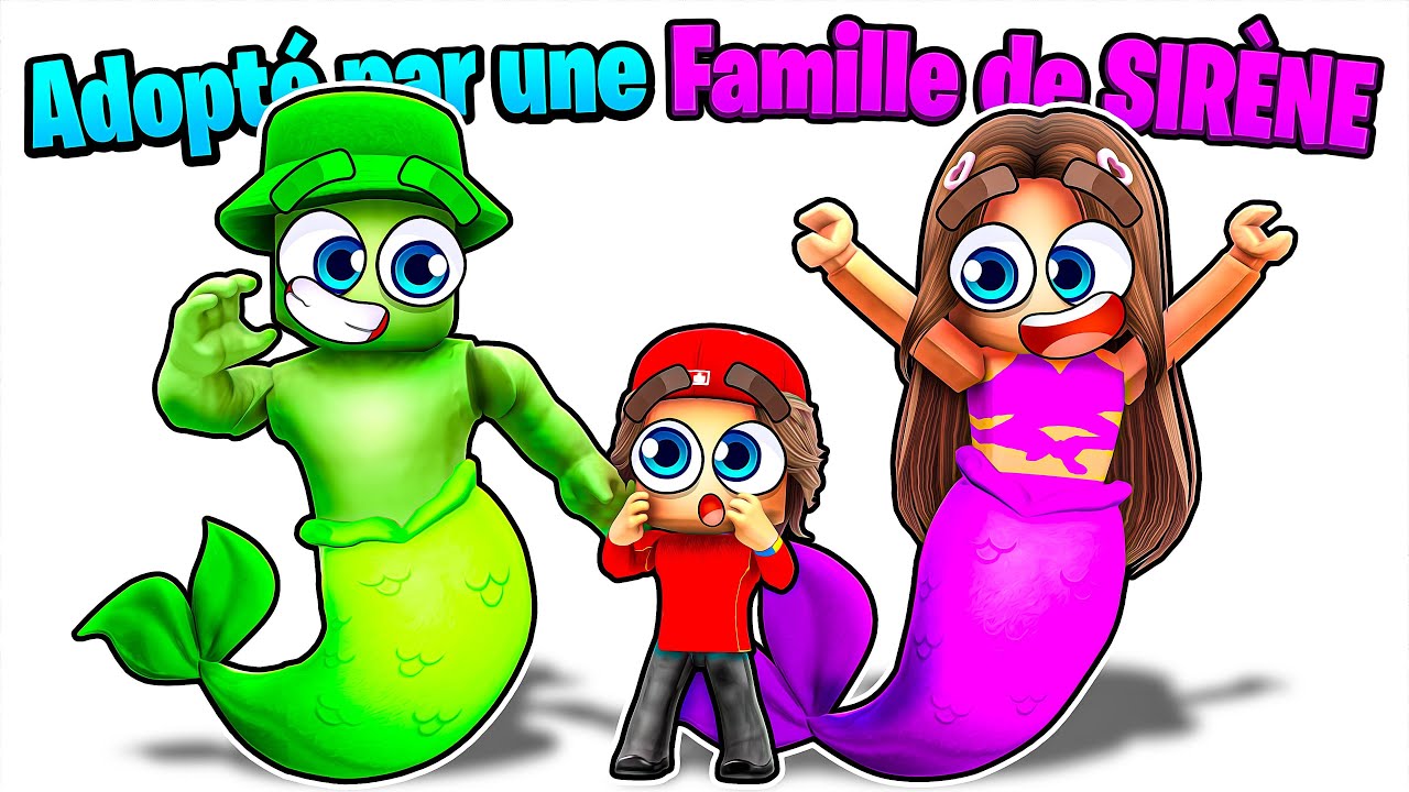 Adopté par une FAMILLE de Sirène sur Brookhaven !