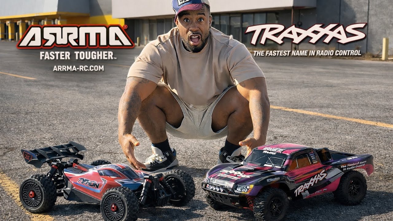 Traxxas Slash vs Arrma Typhon — Random Speed Run Showdown 😳