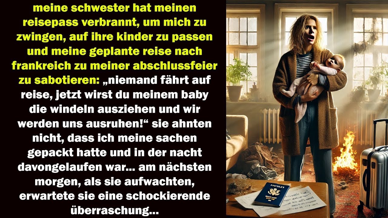 Sie verbrannte meinen Pass, um mich aufzuhalten doch am nächsten Morgen war ich längst verschwund