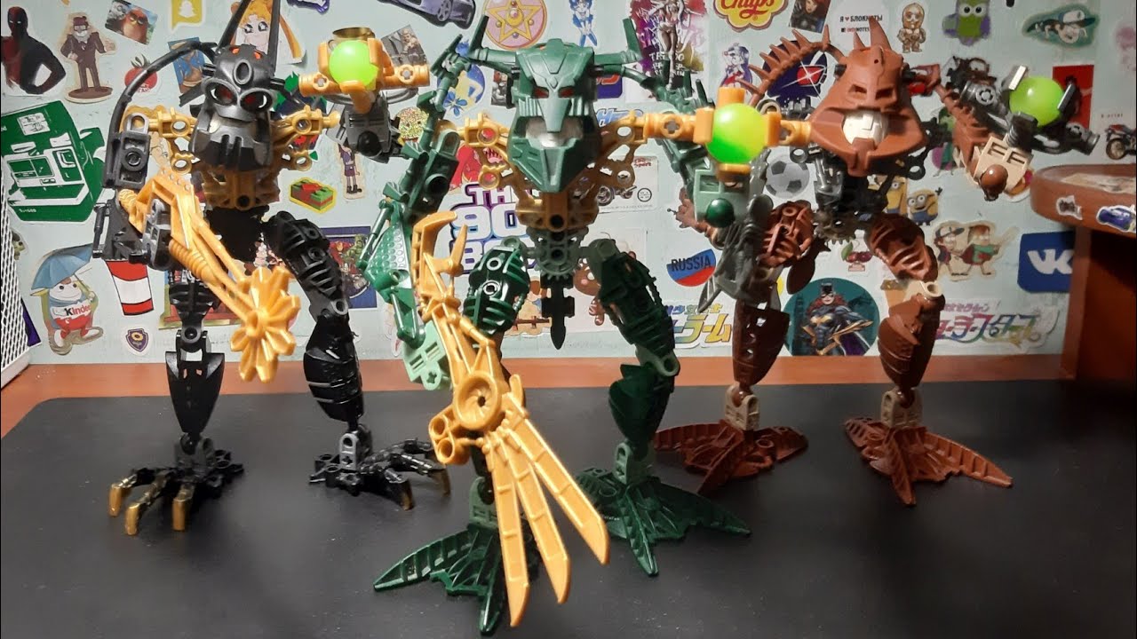 Зактан, Рейдак и Авак / Обзор Bionicle 2006 | Piraka / Марафон роботов