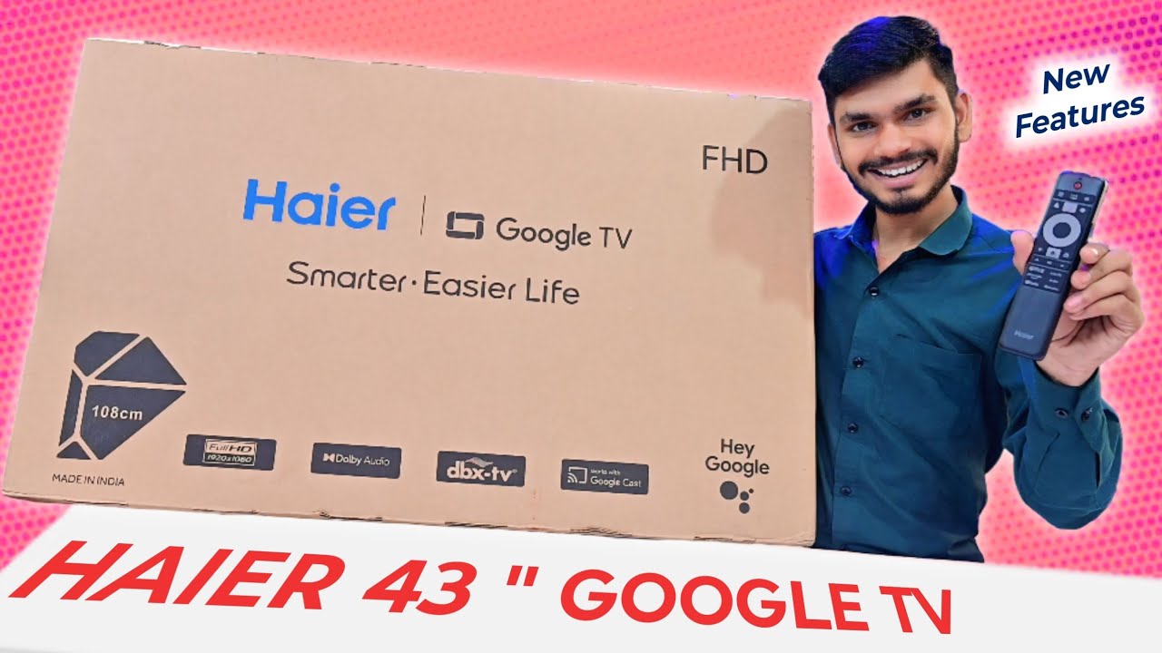 Haier 43 Inch Smart TV 2025 | Full Review & Features|  (h43k85ffx) Google TV Haier TV | Tech RPV  📺🔥