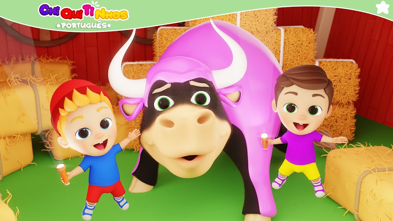 Boi da Cara Preta Tomou um Banho de Tinta no Celeiro! | Músicas Infantis | Chiquitinhos em Português