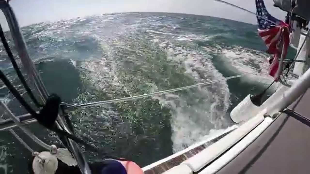Sailing North from Charleston on Beneteau 50