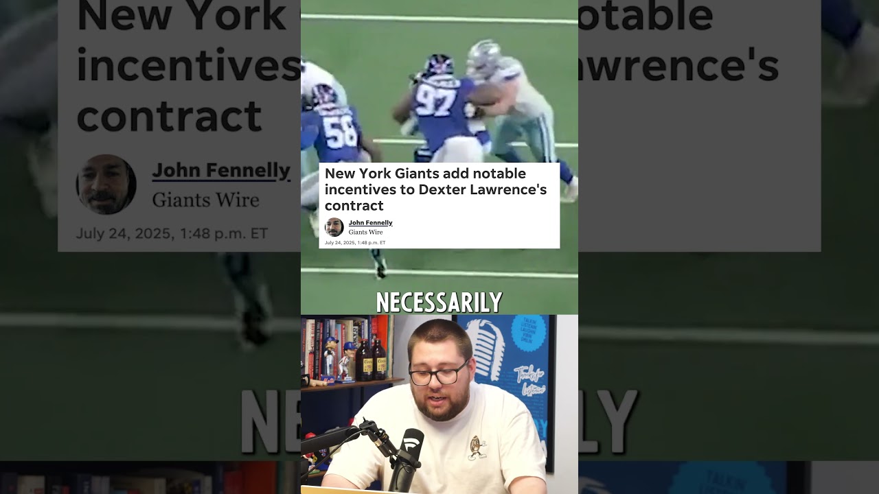 Why Dexter Lawrence is requesting a trade from the Giants #giants  #nfl