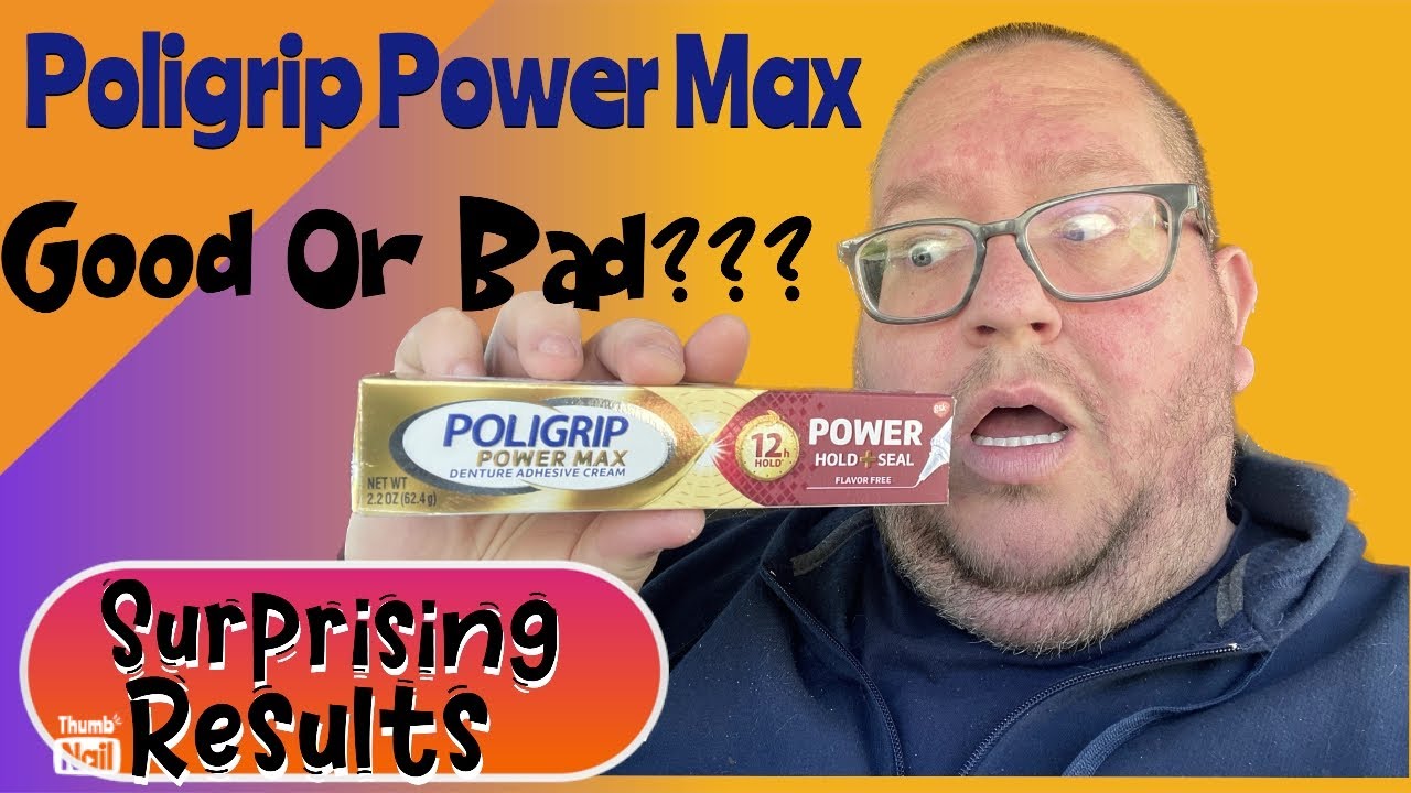 Poligrip Power Max adhesive review! SURPRISING results!!! #dentures