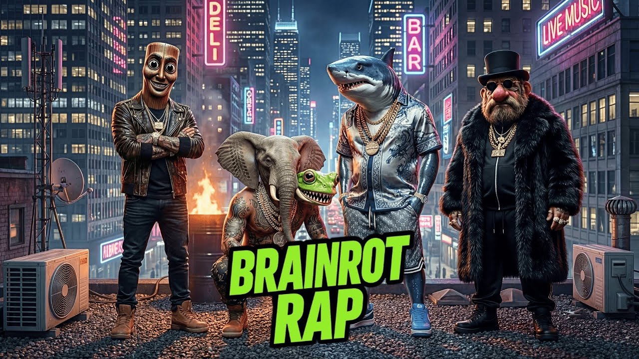Party Tunes – Brainrot Rap 11 Gangz, the poor neighborhood. [Official Video] feat BRAINROT