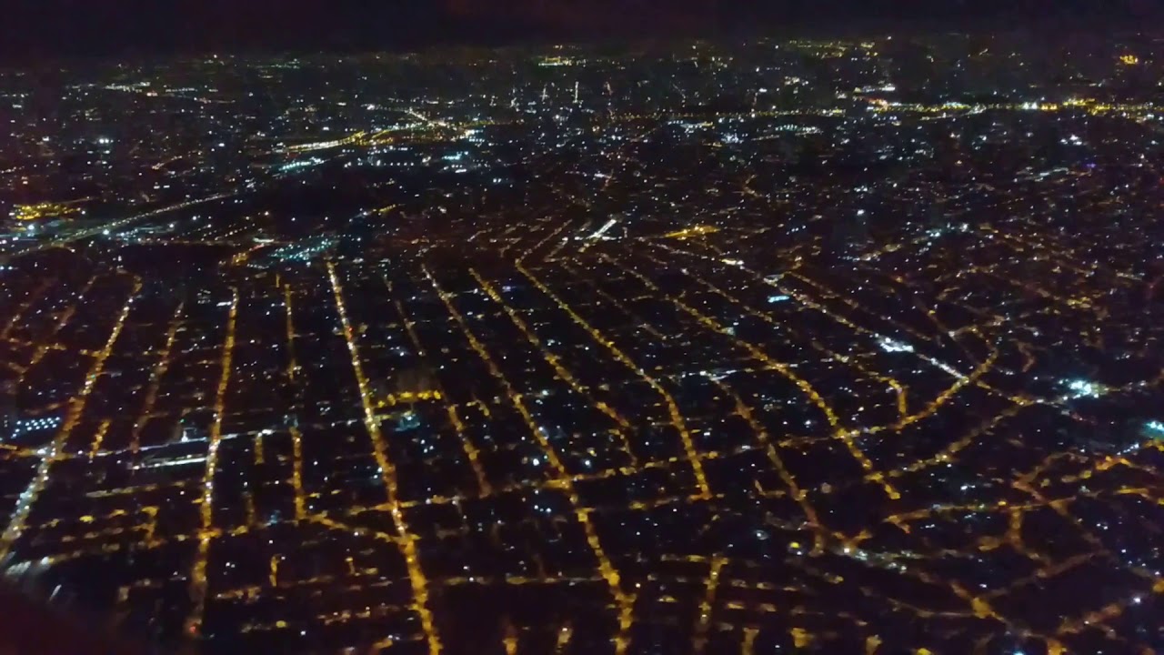 Pousando em Guarulhos a noite