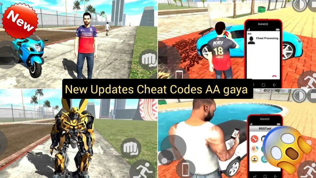 Indian Bike Driving 3D New Virat Kohli And Gaint player 🤯🤩 Updates AA gaya | Gameplay | Affect2.O 