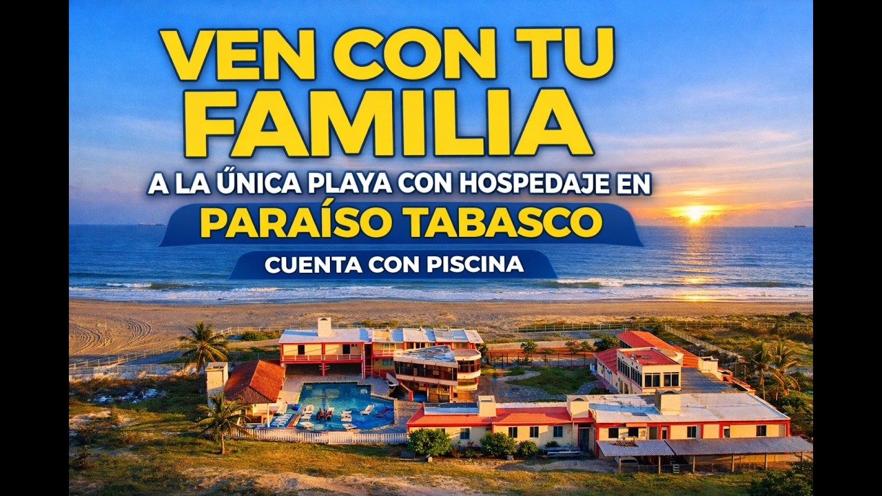 🔥 ¡El ÚNICO Hotel con Hospedaje y Piscina Frente al Mar en Paraíso Tabasco! 😱🌊#paraisotabasco