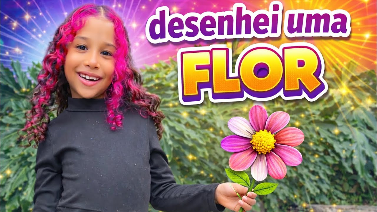 Desenhei uma flor 🌸 