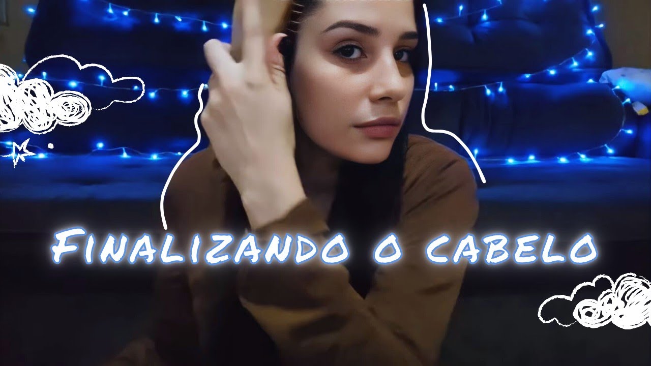 FINALIZANDO MEU CABELO e CONVERSANDO COM VOC&Ecirc; - ASMR