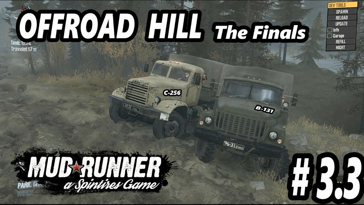 B 131 vs C 256 Part 3 | Best Truck Challenge Episode 3.3 | Hill Map | Spintires Mudrunner