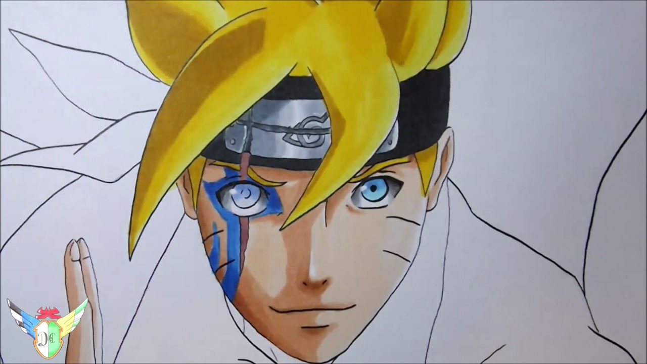 Speed Drawing Boruto Uzumaki from Boruto Naruto Next Generations