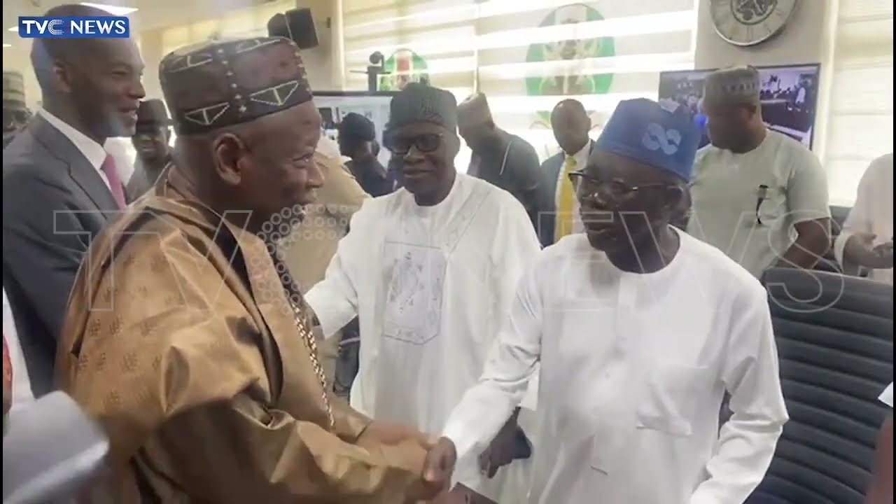 WATCH: Moment Ganduje Arrives At INEC For Presentation Of Certificate Of Return To Okpebholo