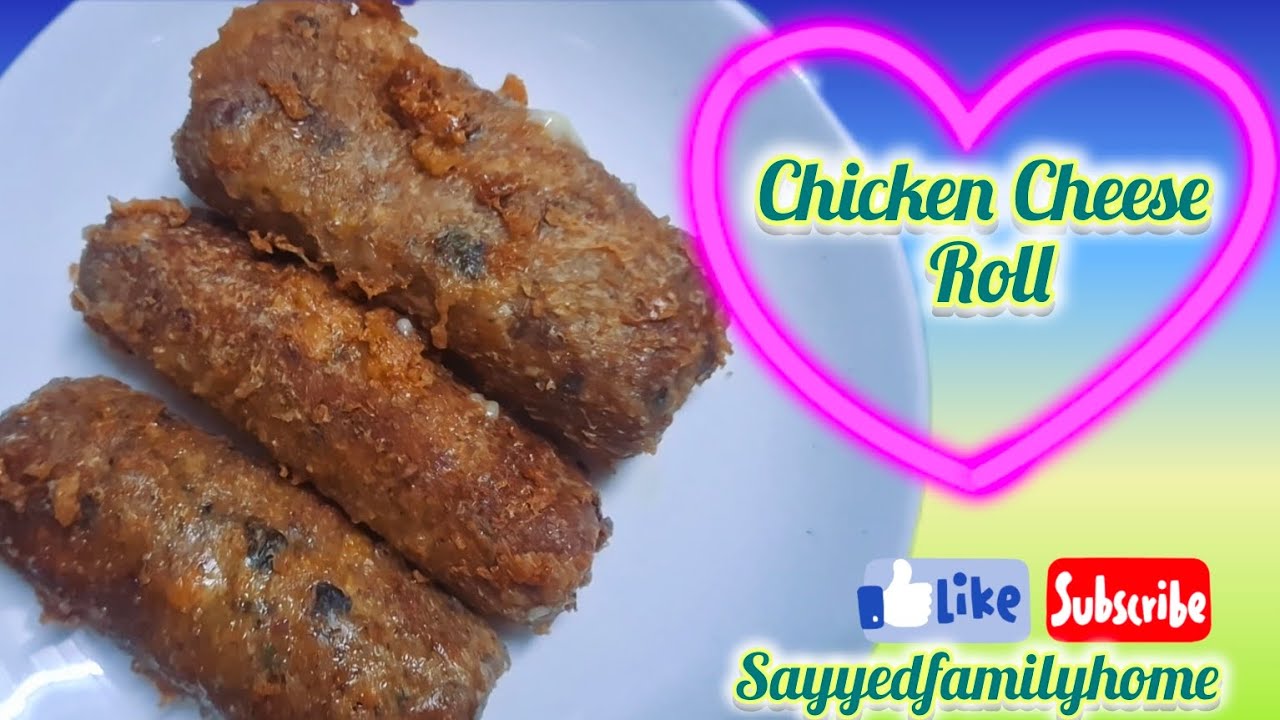 How to make Chicken Cheese Roll | Chicken roll recipe #ytube #chickencheeserolls #chickenroll 