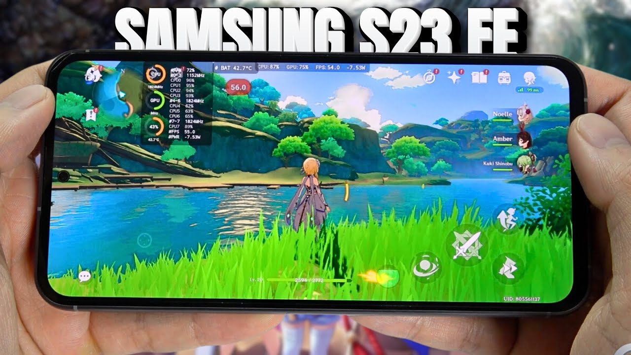 Samsung Galaxy S23 FE test game Genshin Impact Max Graphics 2024 | Exynos 2200