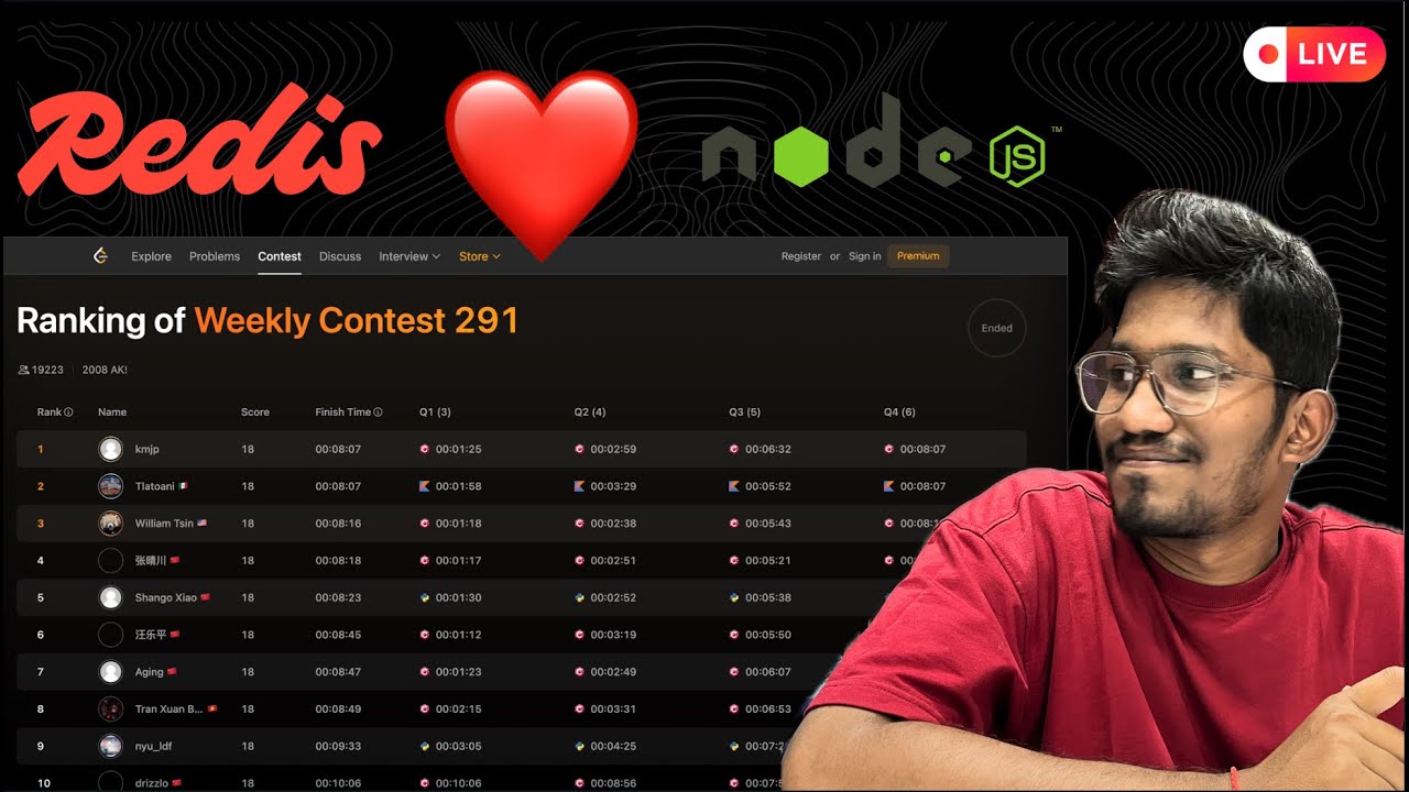 [LIVE] Building a Real-Time Leaderboard System with Node.js & Redis | Full Step-by-Step Guide