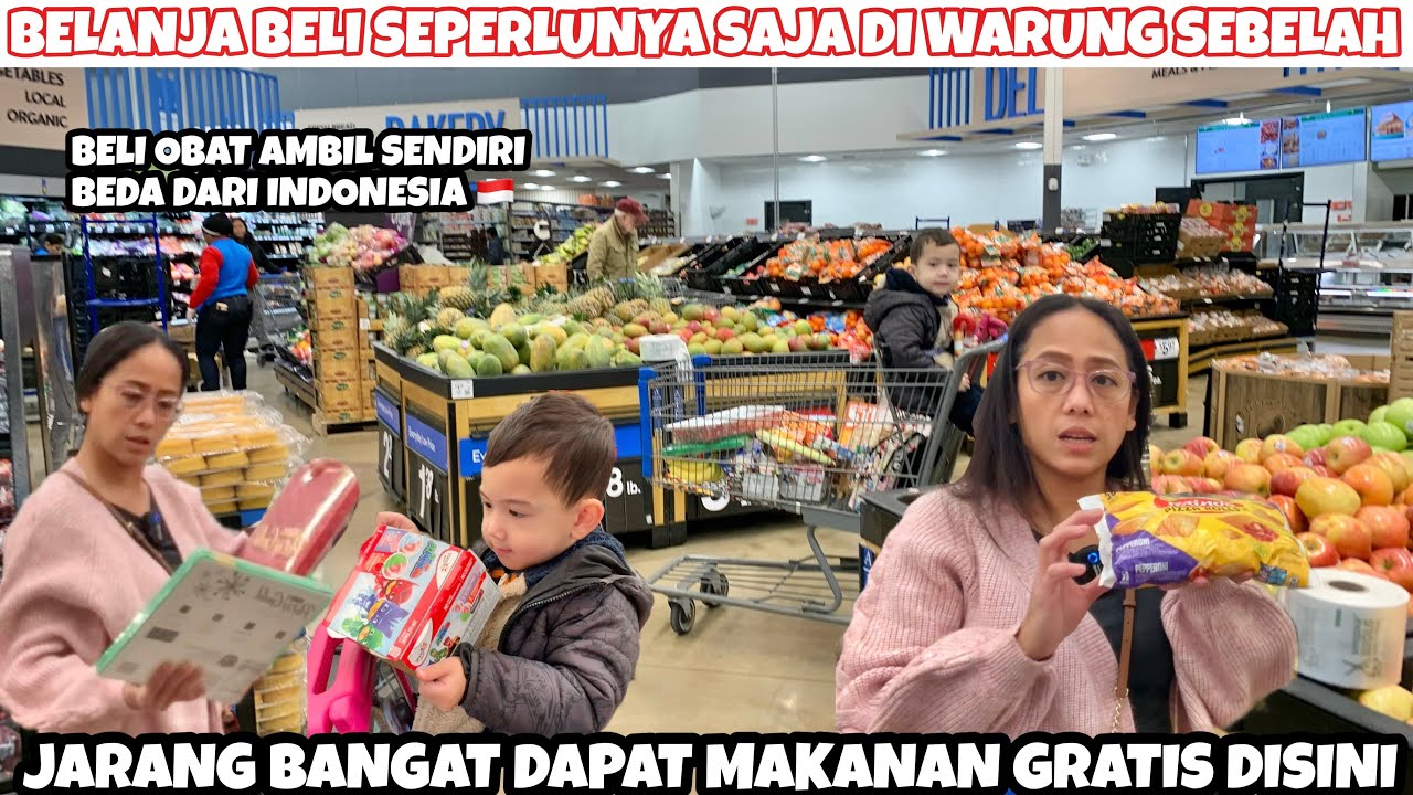 BELANJA GERCEP KE SUPERMARKET LANGGANAN WALMART BELI YANG PERLUNYA SAJA ADA MAKANAN PERCOBAAN DISINI