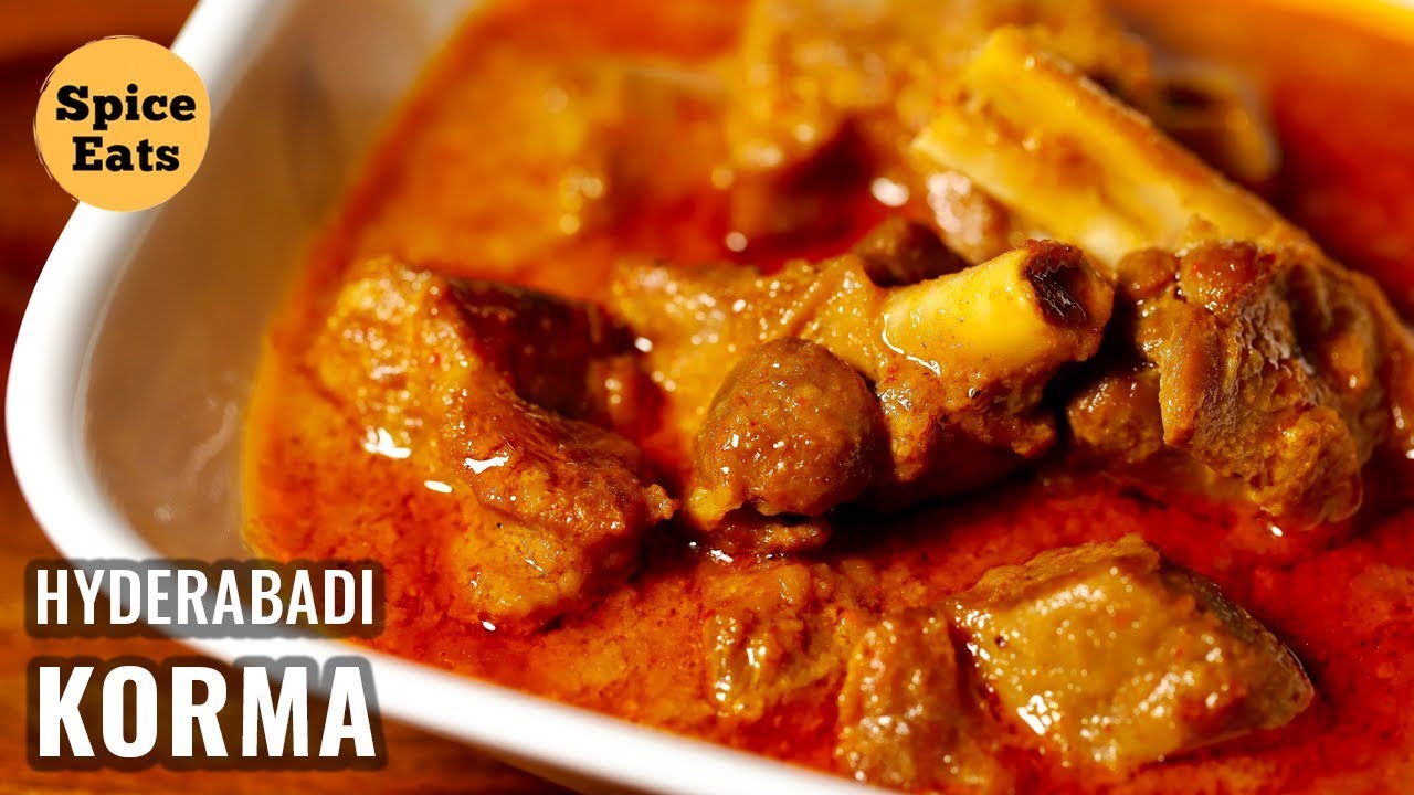HYDERABADI MUTTON KORMA | HOW TO MAKE MUTTON KORMA | MUTTON KORMA RECIPE