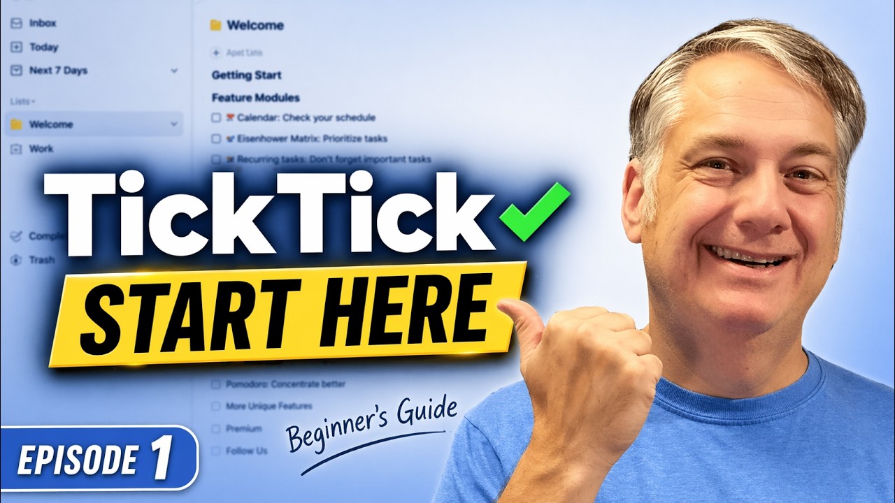 An Overview of TickTick: A Beginner's Dive into TickTick | Episode 1