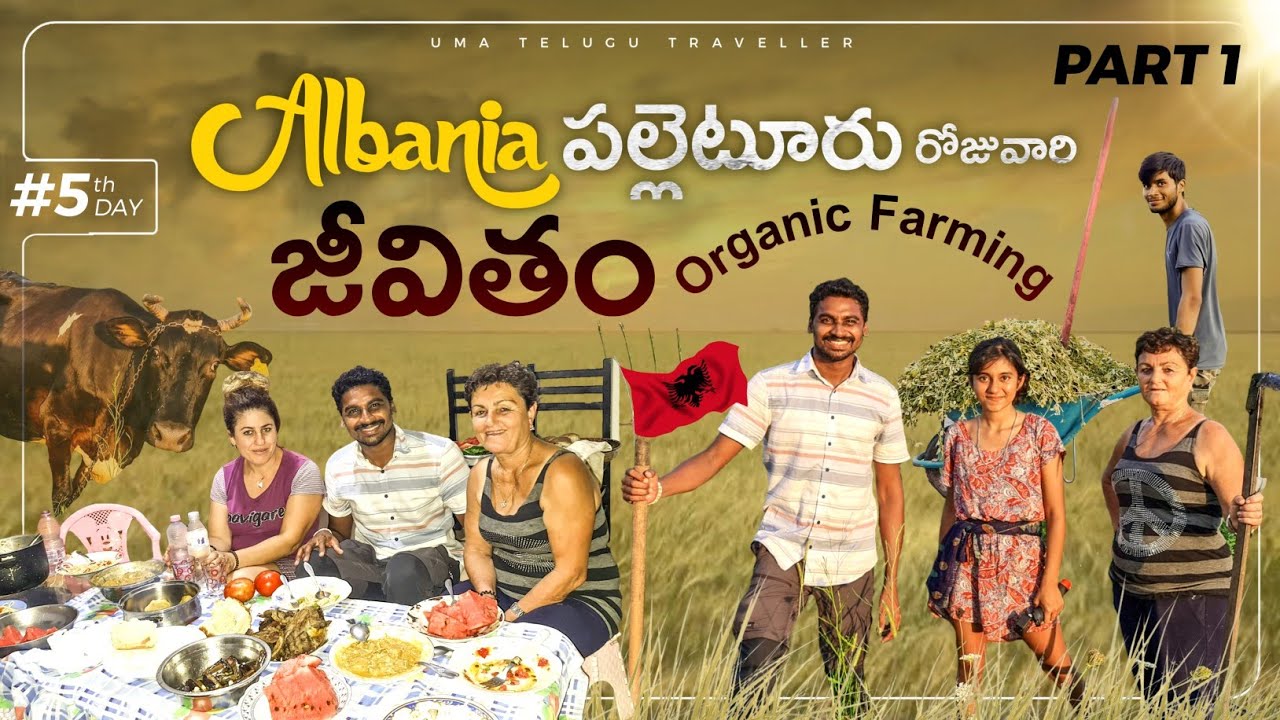 Organic Farming Village Lifestyle Albania 🇦🇱 | Part 1  | Uma Telugu Traveller