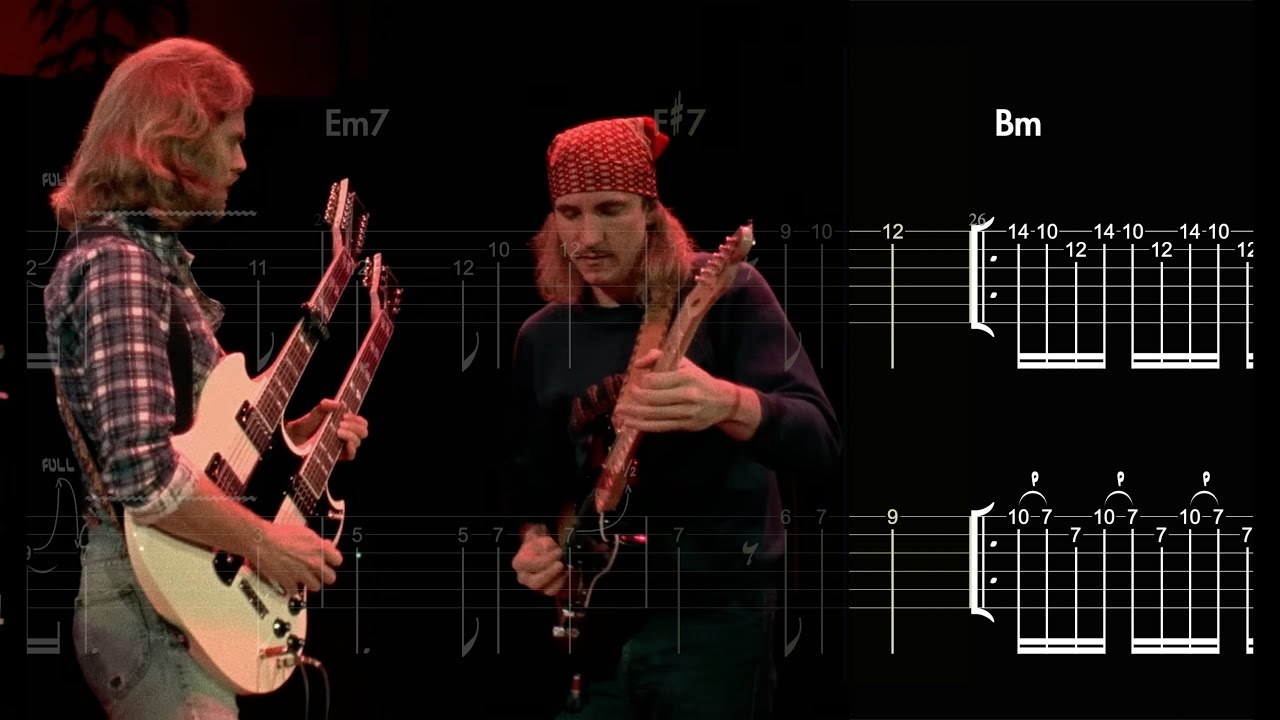 Eagles - Hotel California Guitar Solo Tab 기타 솔로 타브