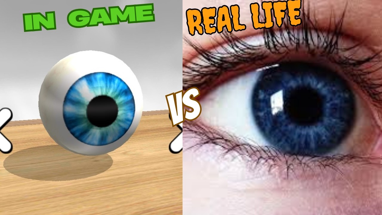 Going Balls In Game Vs Real World Best Ever Comparison Eye Ball Spiderman Ball Donut Ball