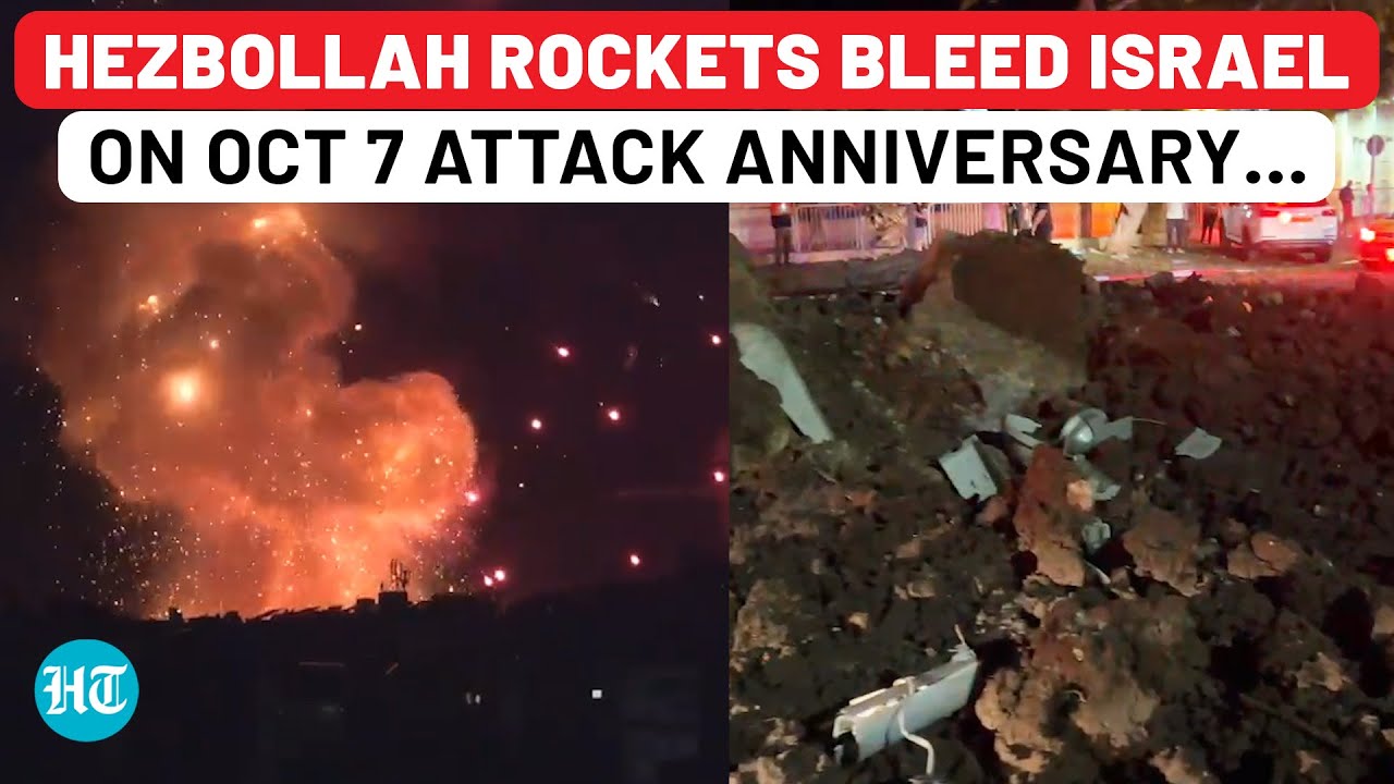 Hezbollah Fires 20 Rockets At IDF Base In Haifa; Missiles & Drones Bleed Israel Amid Beirut Blitz