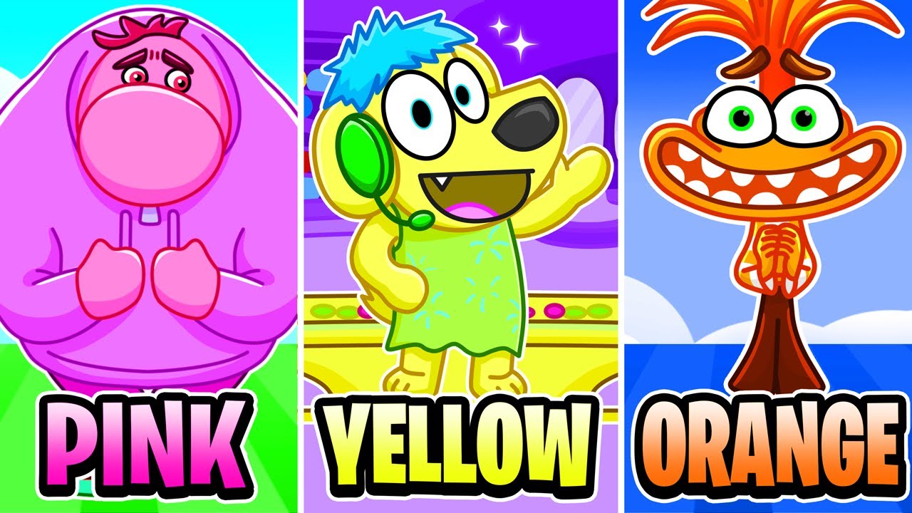 Inside Out EMOTIONS COLOR CHALLENGE in Roblox!