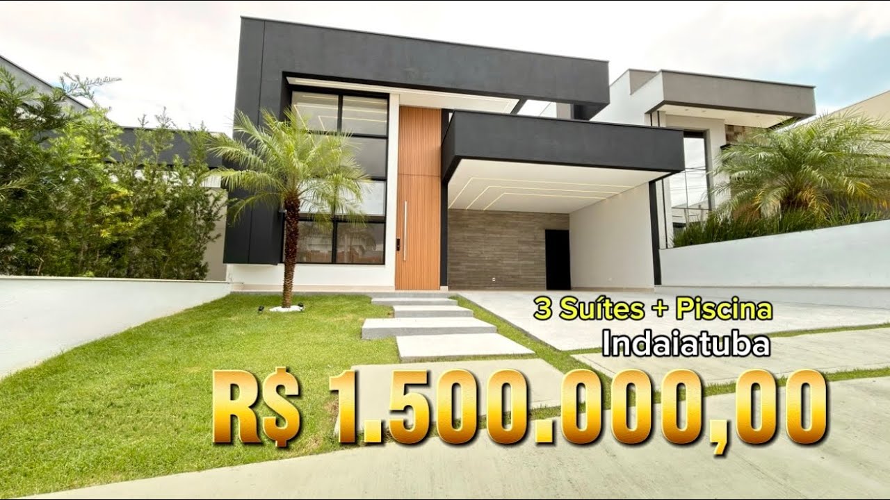 Casa Nova a Venda Condomínio Fechado em Indaiatuba 📍
