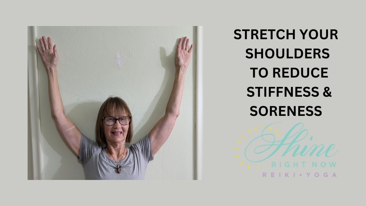 Stretching your shoulders for full range of motion, alleviate tension & improve your posture.
