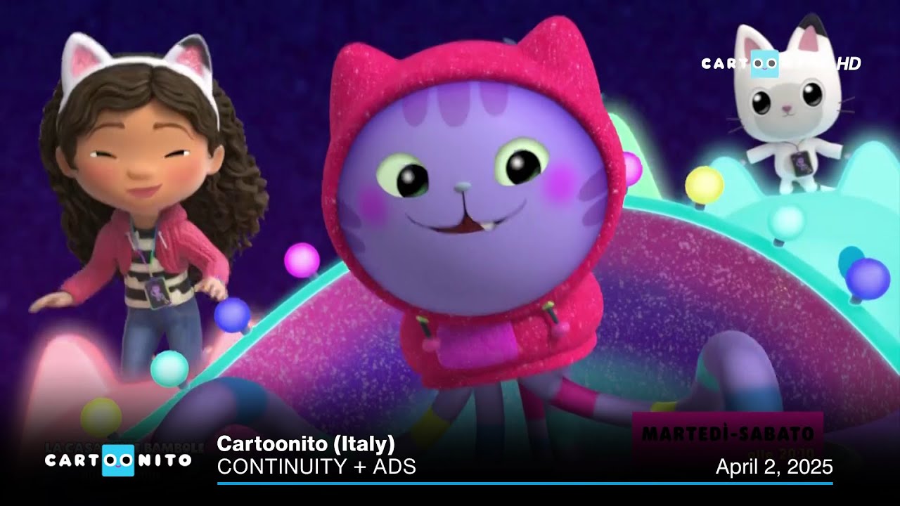 Cartoonito (Italy) continuity + ads | April 2, 2025 • Cartoonito pubblicità | 2 aprile 2025