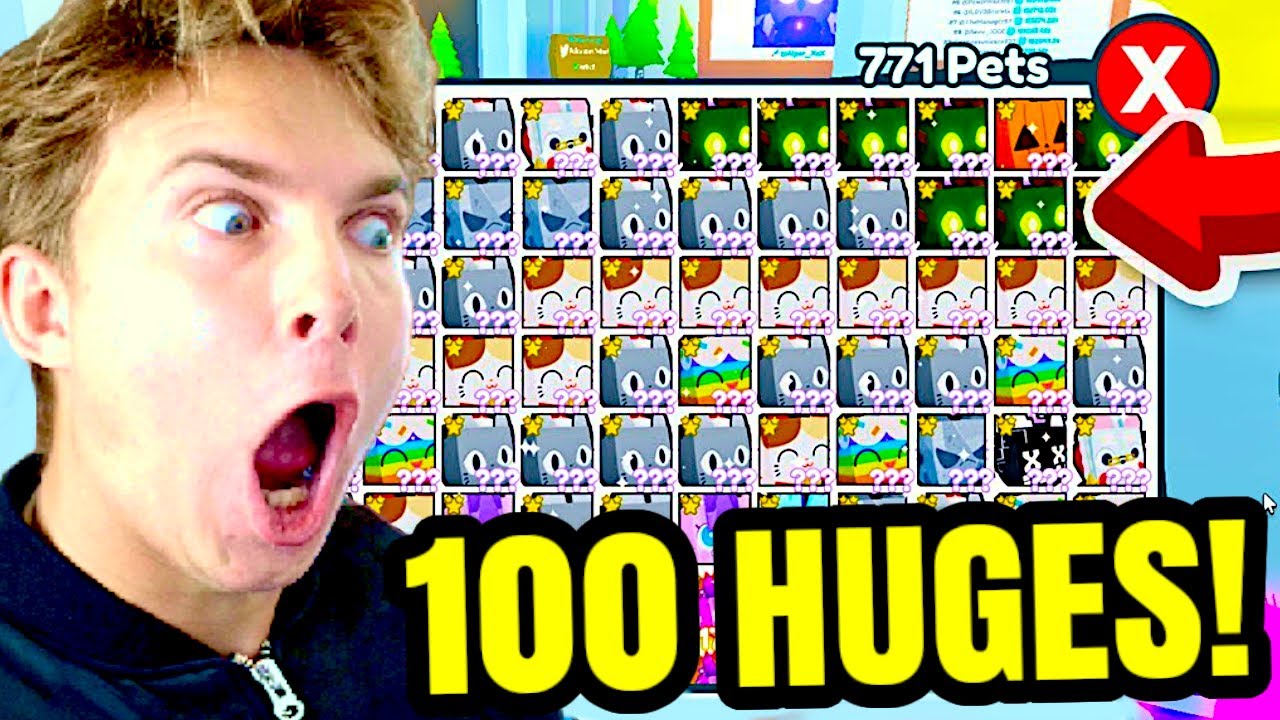 Jeg Får 100 HUGE PETS I Pet Simulator 99!!