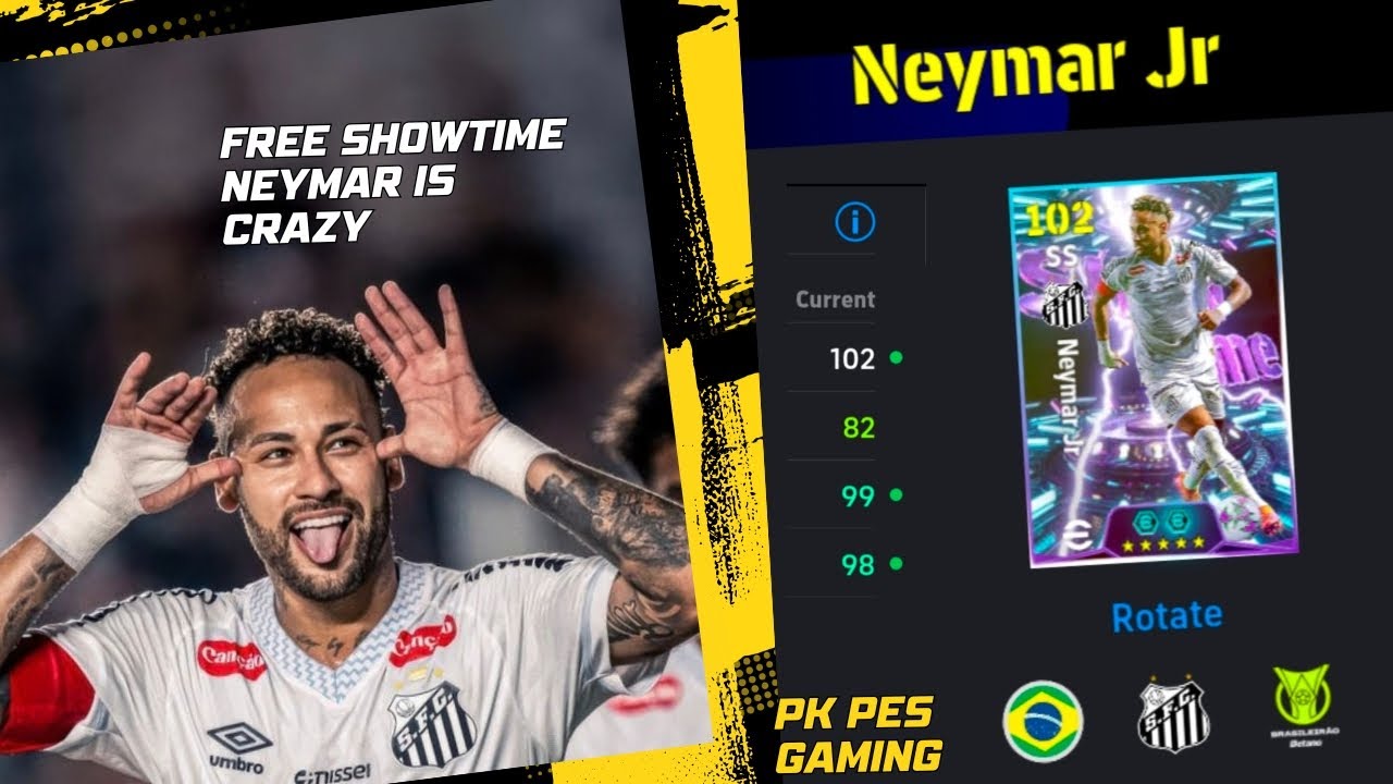 Free 103 Rated Showtime Blitz Curler Neymar Junior Best Training Guide eFootball 2026 Mobile!!