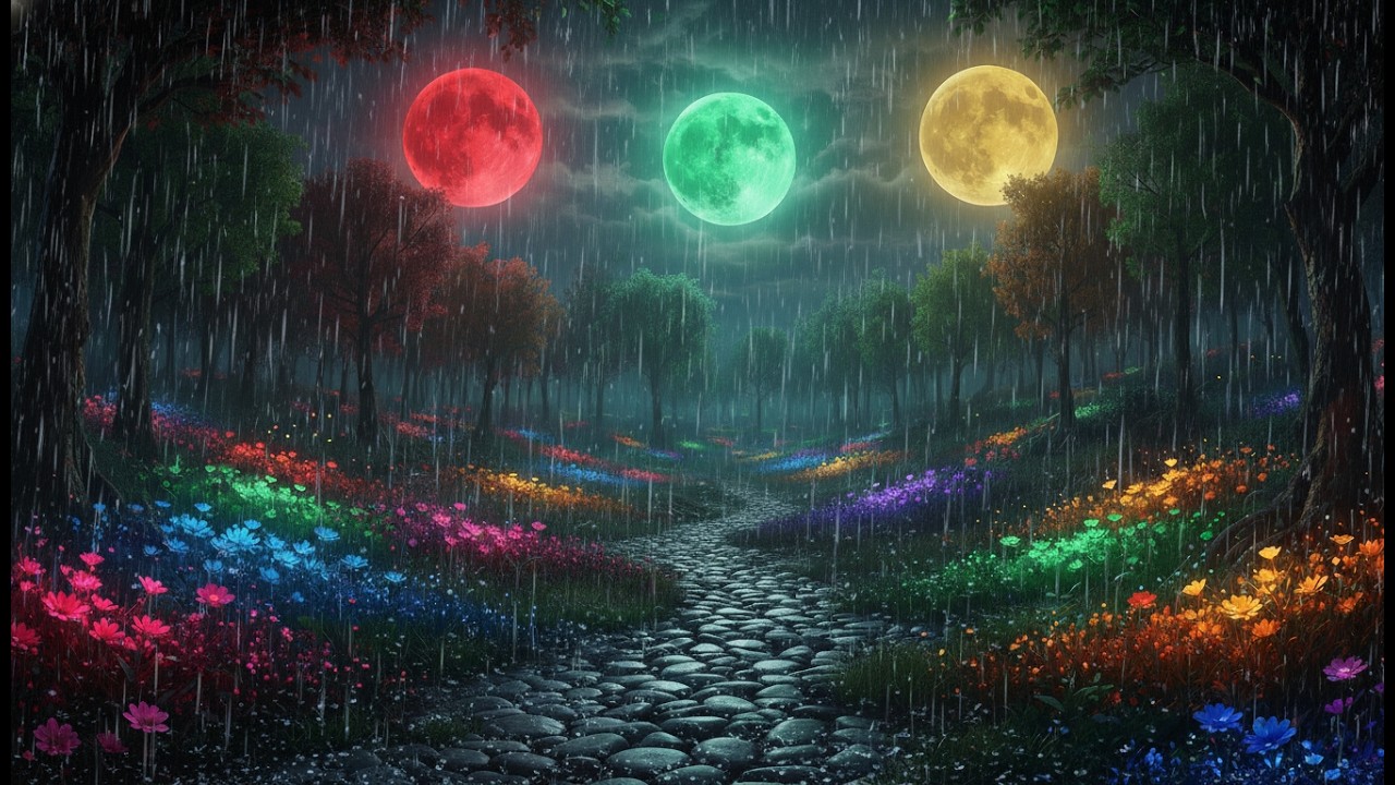 Sonido de Lluvia Suave truenos  Música Relajante para Dormir Profundamente 6 horas