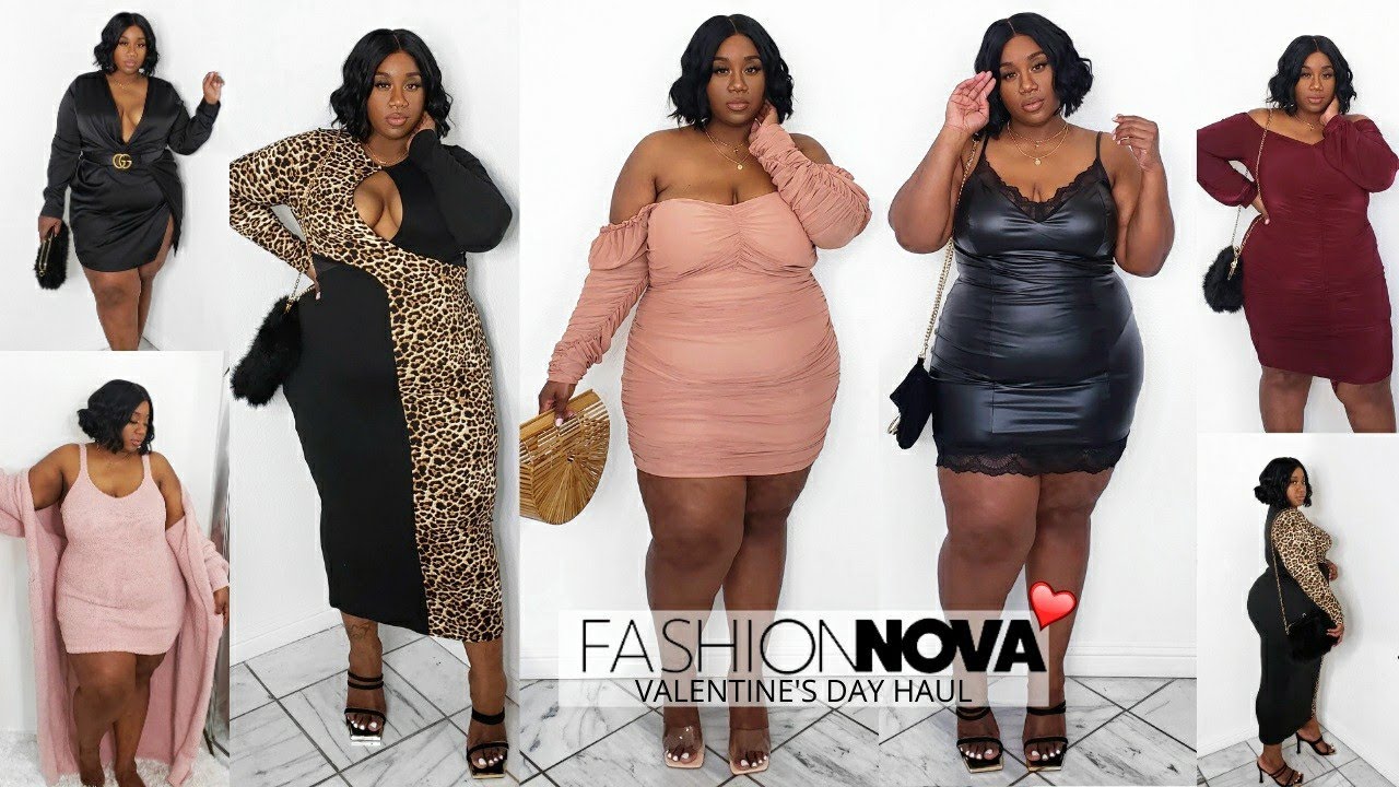 Sexy, Romantic OR Spicy? FASHION NOVA CURVE Plus Size Dress Haul! VDAY 2021