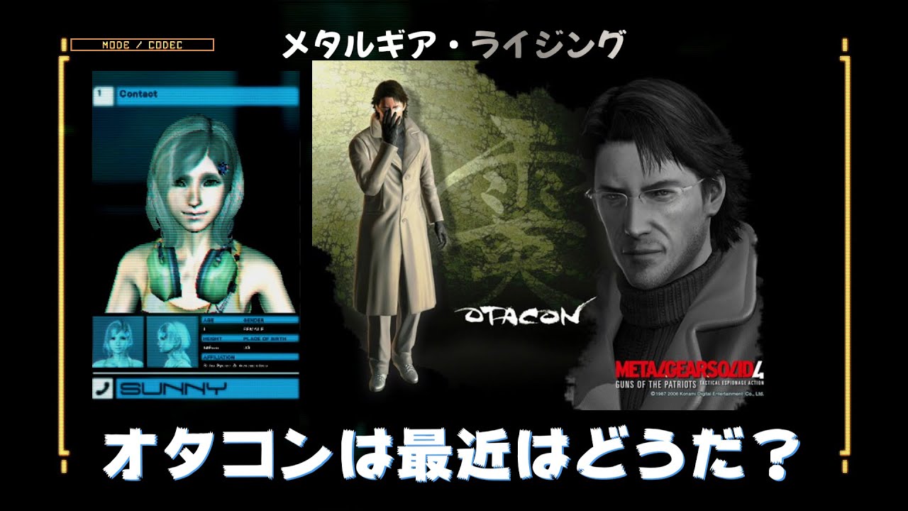 オタコンは最近はどうだ？　メタルギアライジング