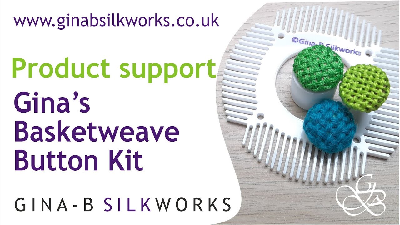 Product support - Using the tools in Gina's Basketweave Button Kit / making a basketweave button