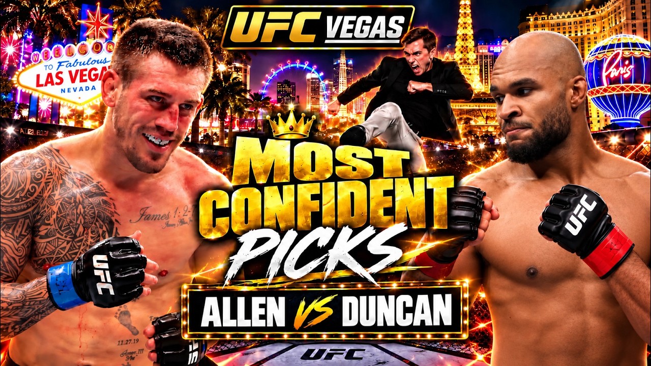 САМЫЕ УВЕРЕННЫЕ ПРОГНОЗЫ ФИНЧА НА UFC VEGAS: АЛЛЕН ПРОТИВ ДАНКАНА