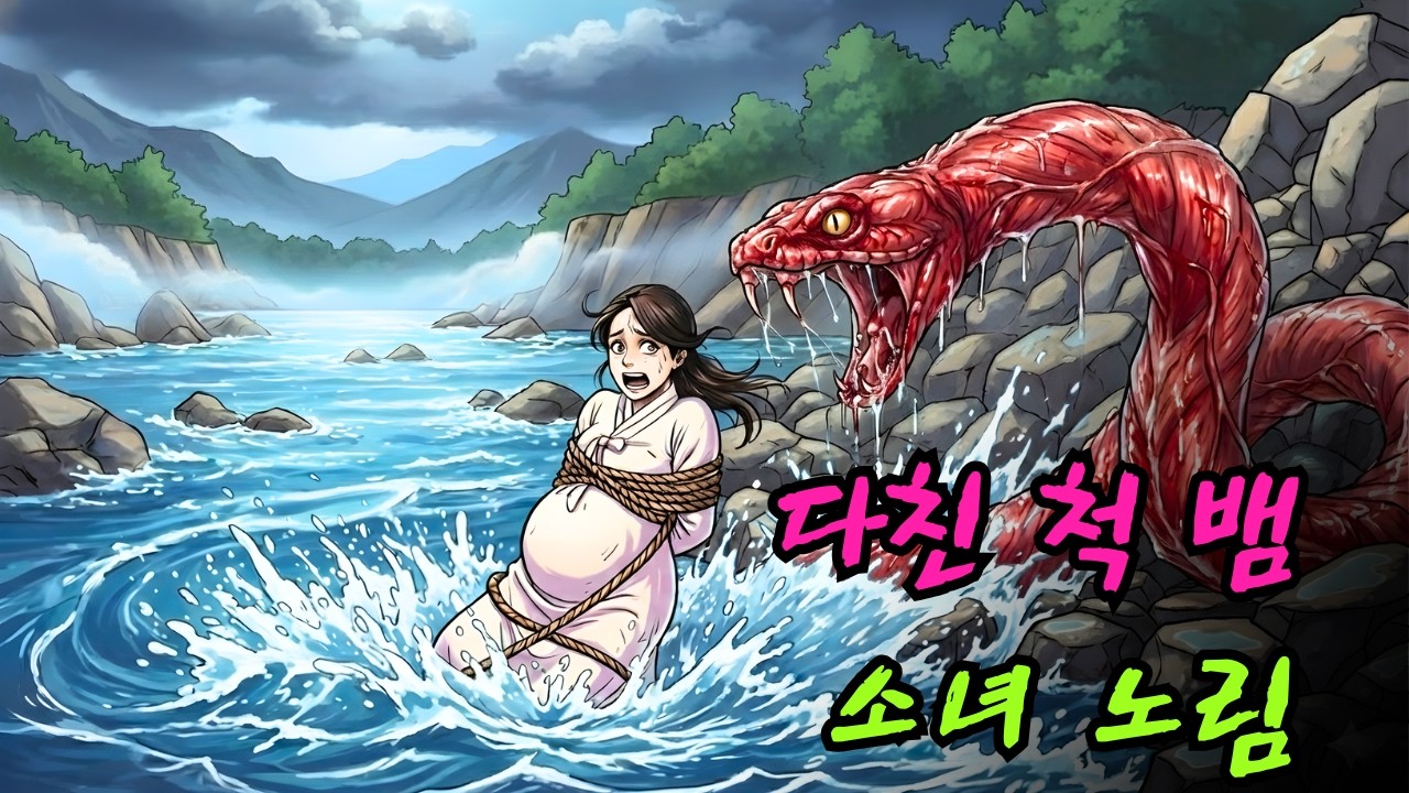 사나운 뱀은 불쌍한 어린 소녀를 잡아먹기 위해 다친 척했습니다.|민담 |전설 |설화 |옛날이야기 |오디오북