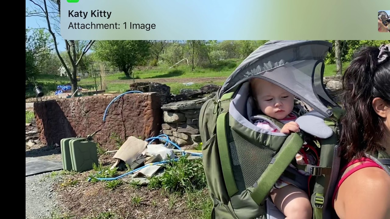 Baby in a Backpack. luvdbaby hiking backpack