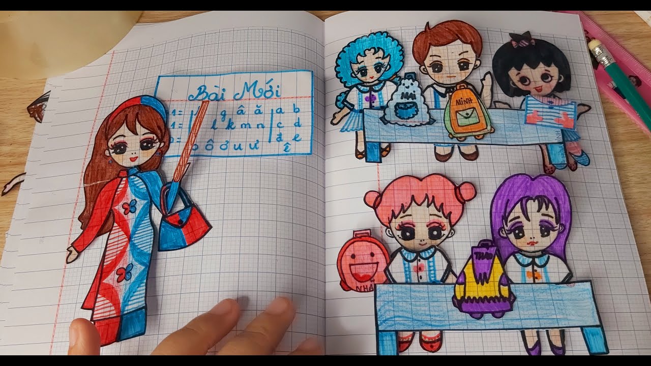 Thiết kế  lớp học b.ú.p.p b.ê giấy - Phim Sticker
