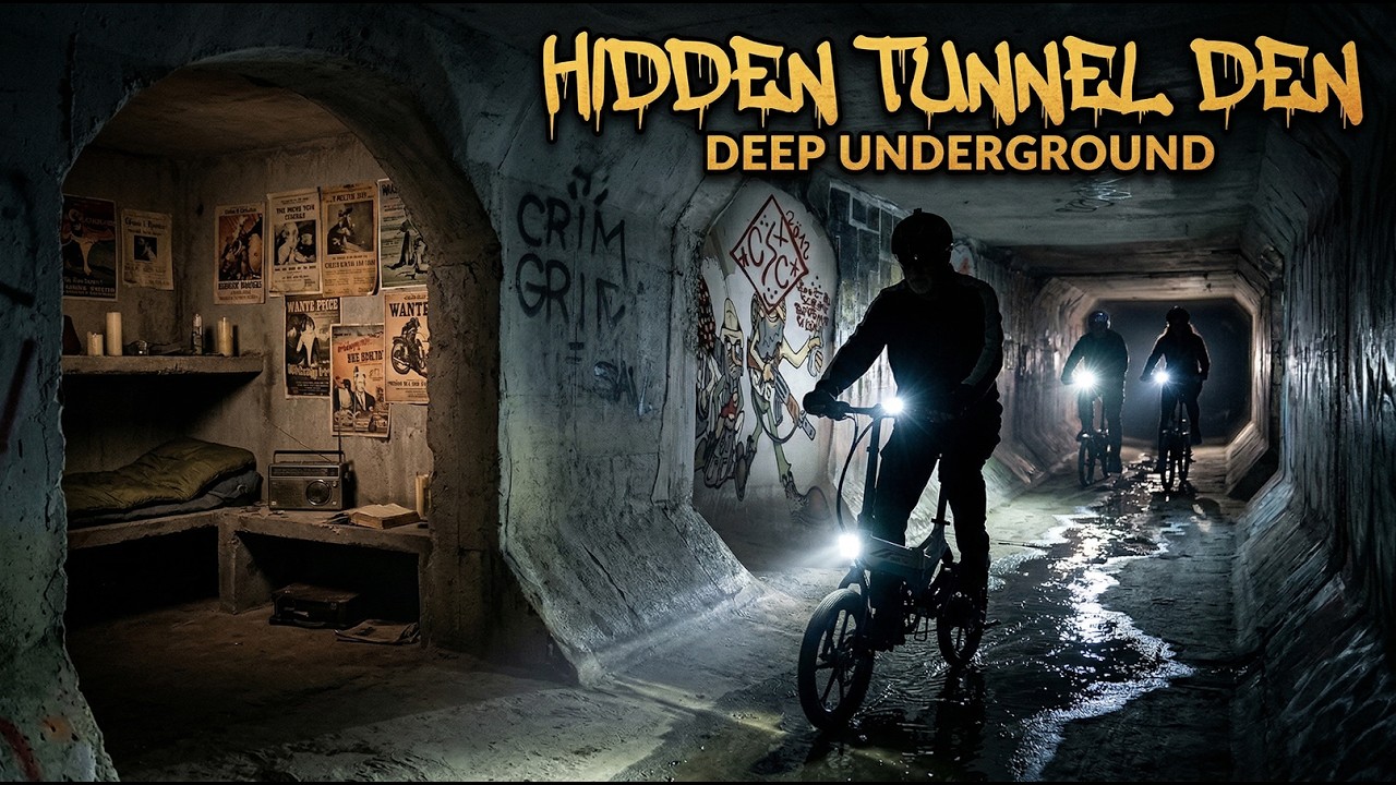 В глубине «туннеля талибов» — Скрытое логово (миниатюрная поездка на электровелосипеде)