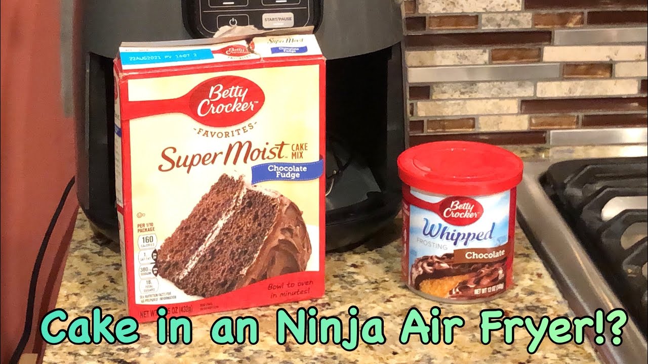 #NinjaAirFryer #BettyCrocker | Making Cake in a Ninja Air Fryer | Cake in Air Fryer | Chocolate Cake