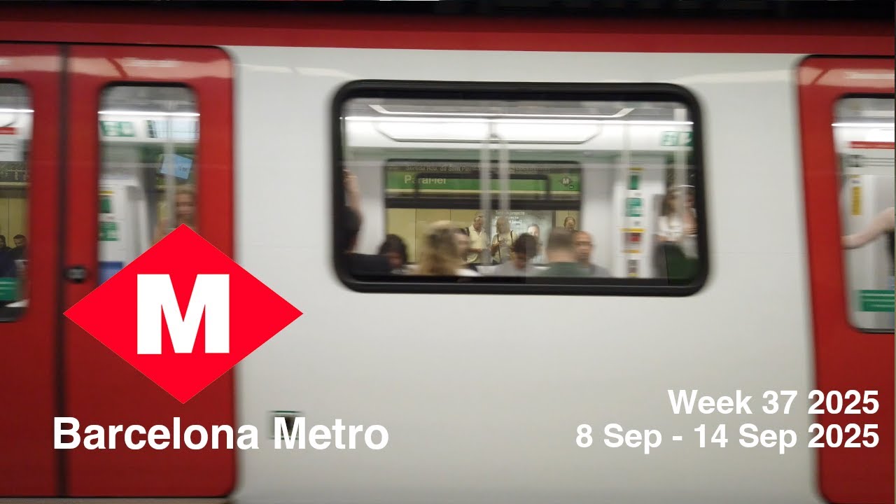 Barcelona Metro 2025 Sep | L1 L2 L3 | Week 37 2025 | 8 Sep - 14 Sep 2025